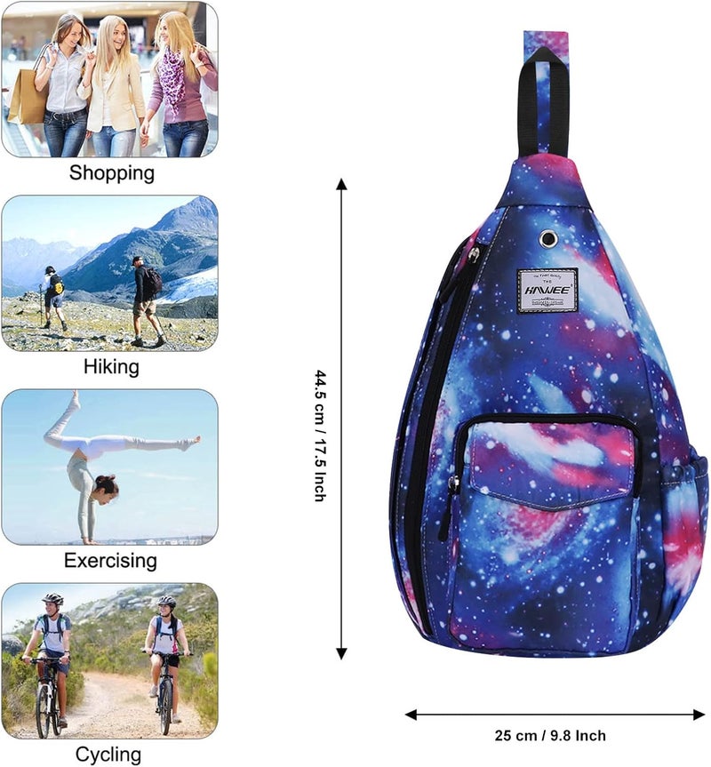 HAWEE Backpack Sling for Women Anti-Water Crossbody Bag Inclined Adjustable Pack | Casual, Adjustable Strap, Water Repellent, for Travel/Sport - Image 5
